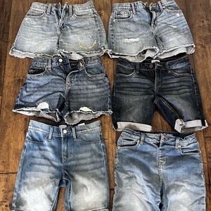Girls Lot of Jean Shorts, Size 12, Old Navy and Target